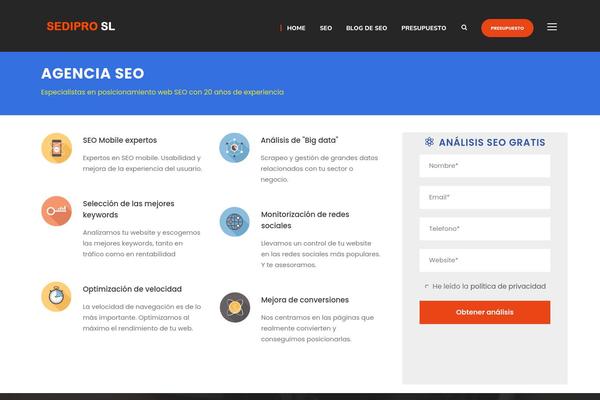 SEOCrawler theme site design template sample