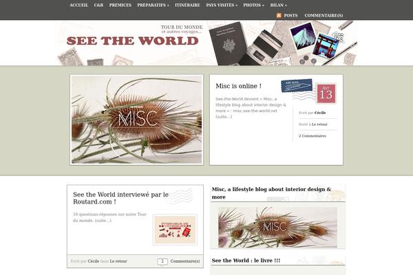 Postcard theme site design template sample