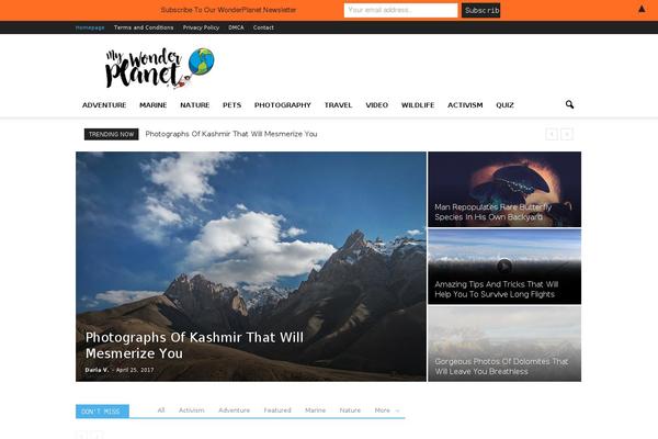 Newspaper Child theme site design template sample
