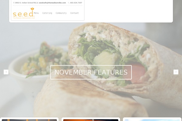 Restaurant theme site design template sample