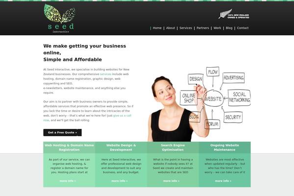 Tint theme site design template sample