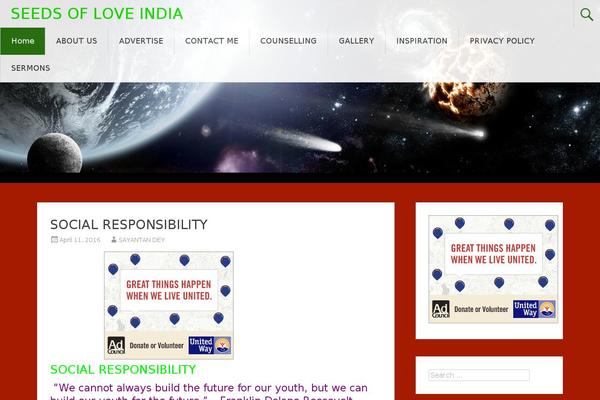 Radiate theme site design template sample