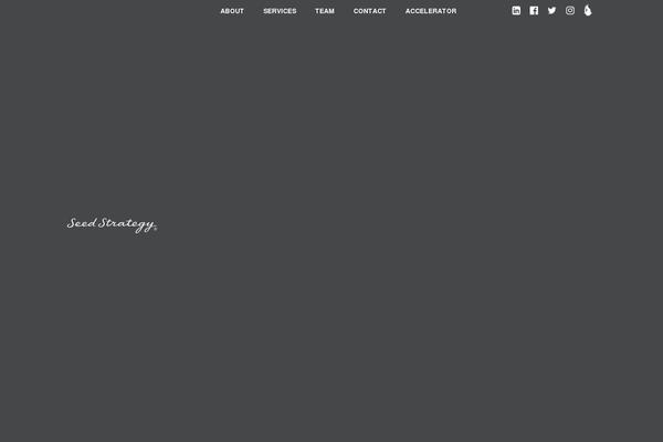 Seed theme site design template sample