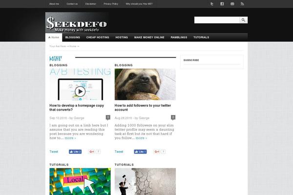 Rowling theme site design template sample
