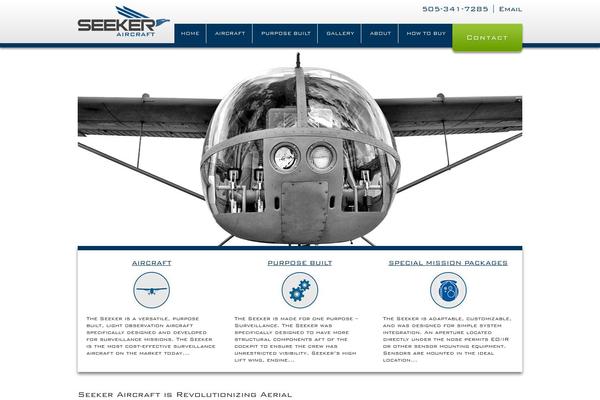 seekeraircraft.com site used Peaktheme