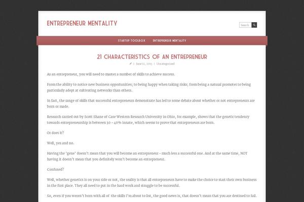 Serendipity theme site design template sample
