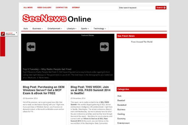 seenews.net site used Gazettewp