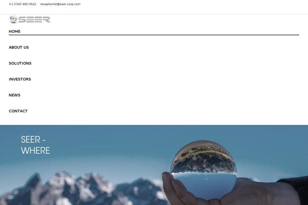 The7 Child theme site design template sample