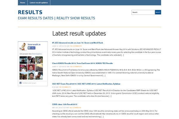 seeresult.in site used GeneratePress