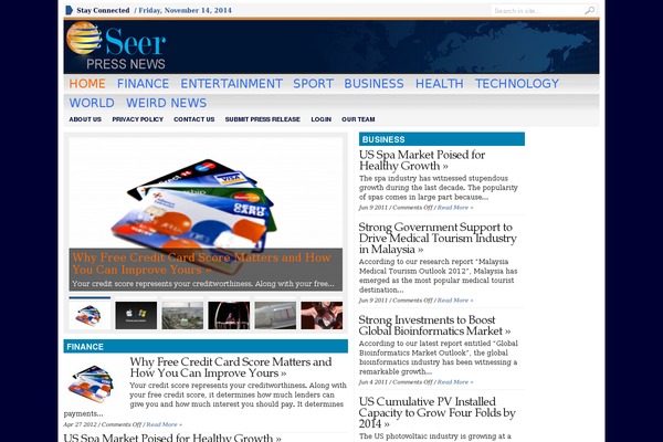 seerpress.com site used Wpadvnewspaper135