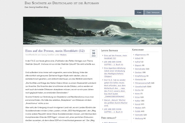 seesslen-blog.de site used Seashore-1.0-deutsch