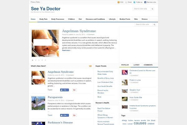 Daily theme site design template sample