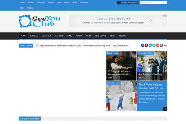 SaladMag theme site design template sample