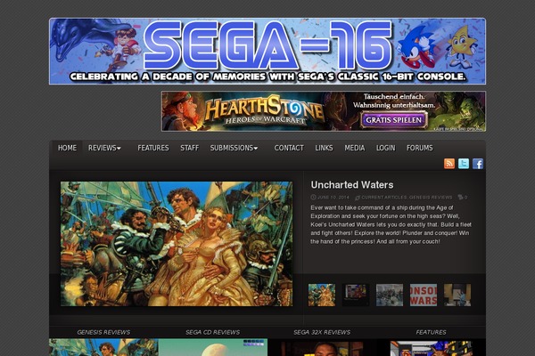 sega-16.com site used Wpzoom-indigo
