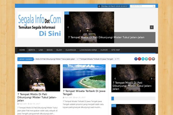 SaladMag theme site design template sample