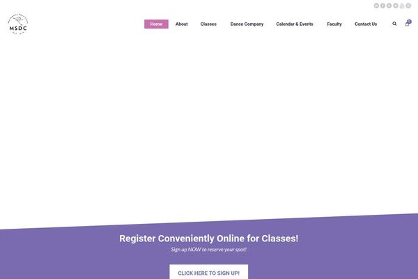Dance-studio theme site design template sample