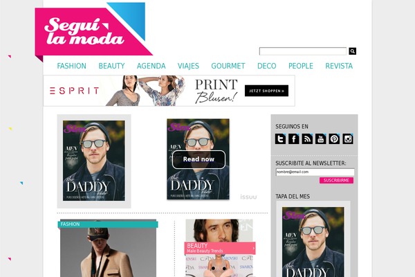 The Voux theme site design template sample