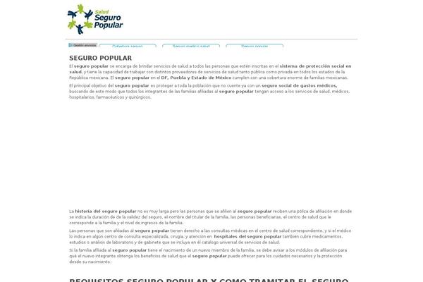 seguropopular.org site used Mystique