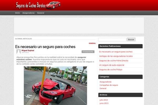 segurosdecochesbaratos.biz site used Techcutive