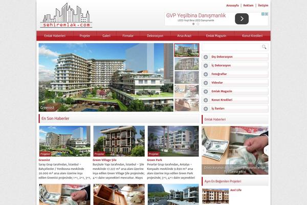 sehiremlak.com site used Emlak