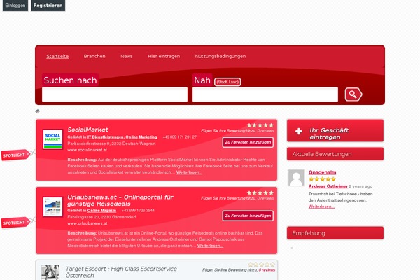 eList theme site design template sample