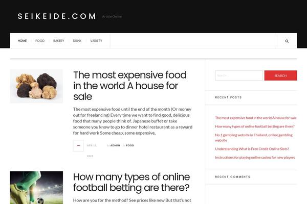JustWrite theme site design template sample