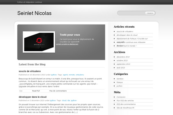 seinlet.com site used Silverblog