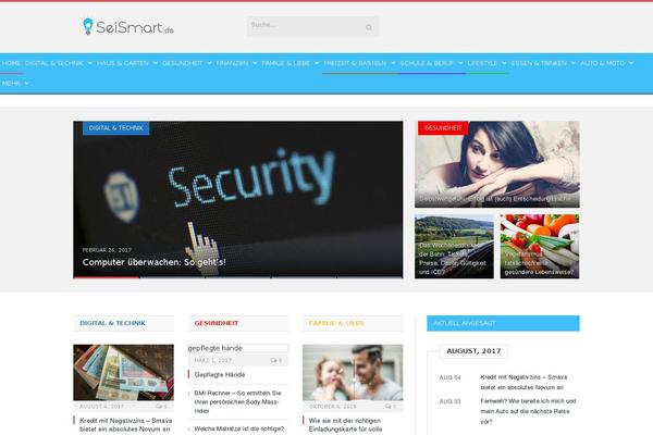 SmartMag Child theme site design template sample
