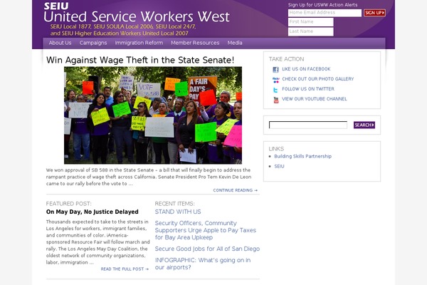 Seiu2011 theme site design template sample