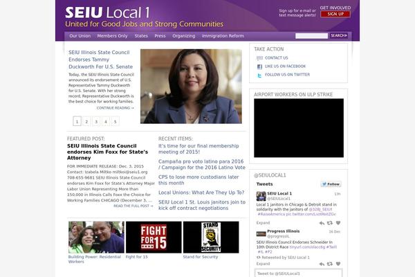 Seiu2011 theme site design template sample