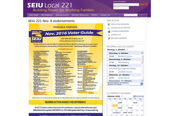 Seiu2011 theme site design template sample