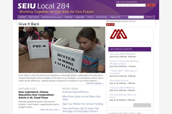 Seiu2011 theme site design template sample