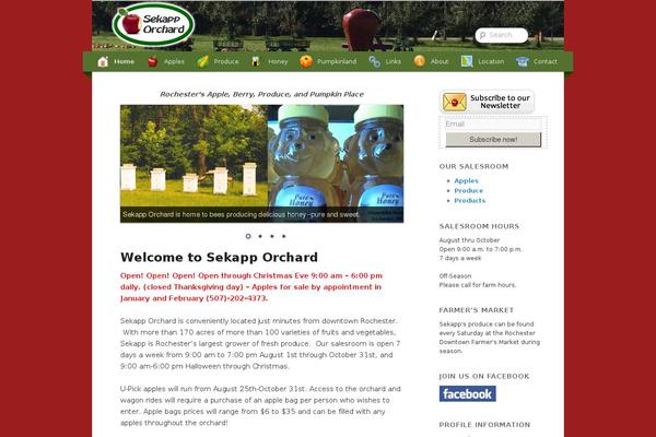 Orchard theme site design template sample