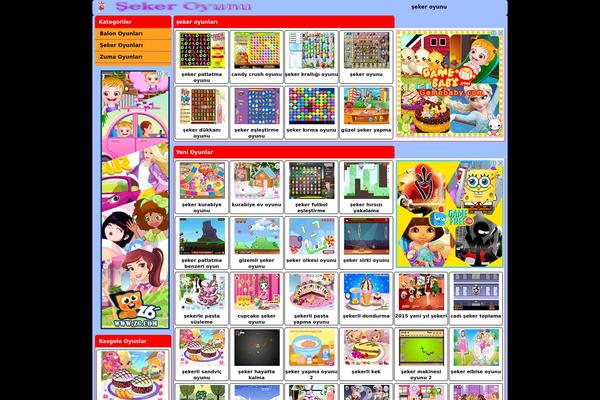 Oyun theme site design template sample