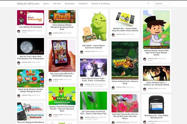 iPin theme site design template sample