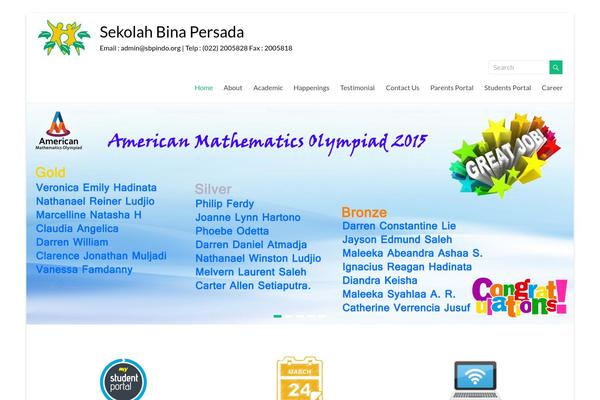 Spacious theme site design template sample