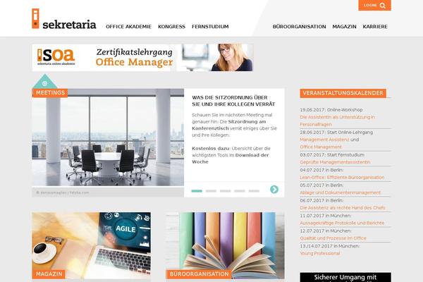 sekretaria.de site used Sekretaria