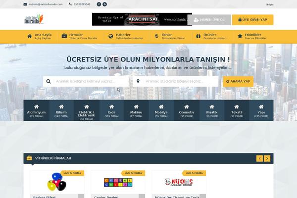 sektorburada.com site used Wpfirma