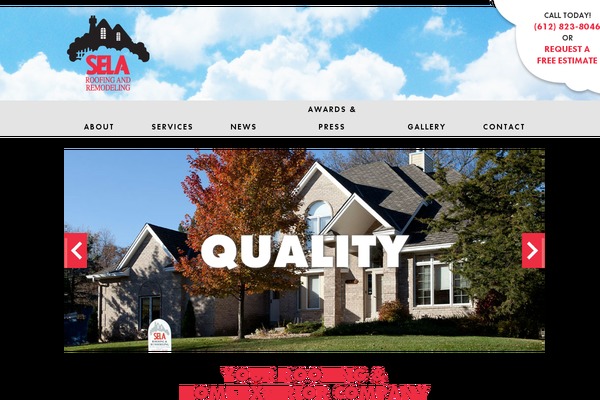 selaroofing.com site used Spruce_theme