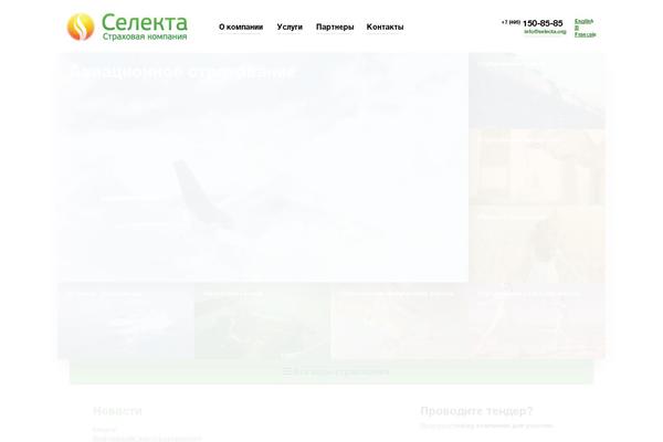 Selecta theme site design template sample