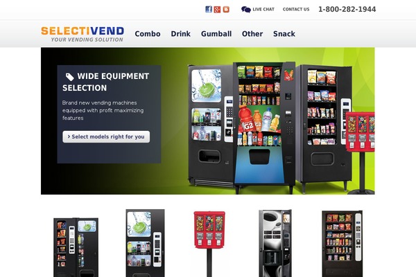 selectivend.com site used Snacks