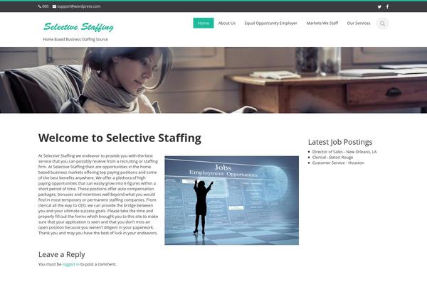 Ascent theme site design template sample