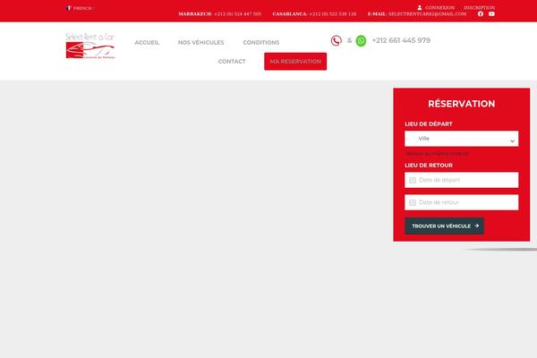 selectrentcar.com site used Location