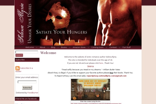 Selena theme site design template sample