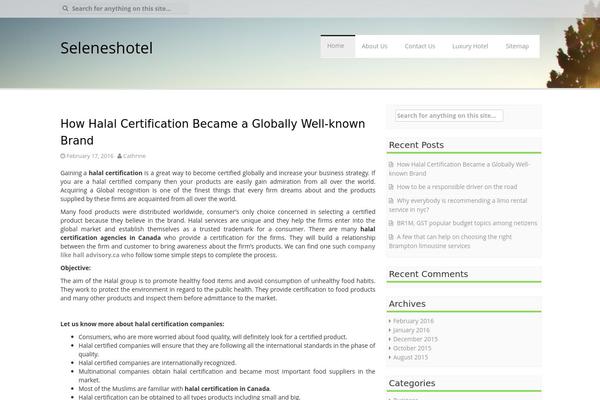 Aldehyde theme site design template sample