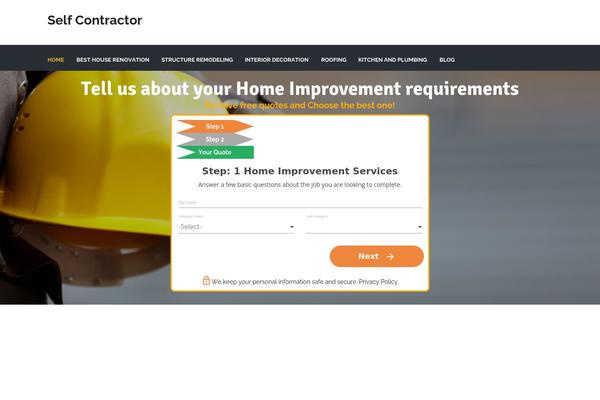 Roof theme site design template sample