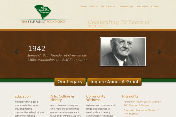 selffoundation.org site used Webly