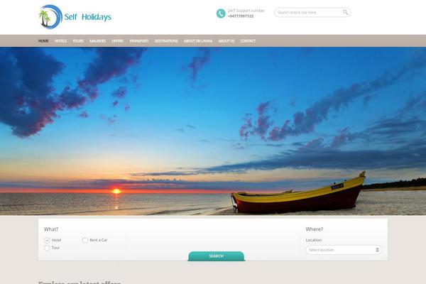 BookYourTravel theme site design template sample