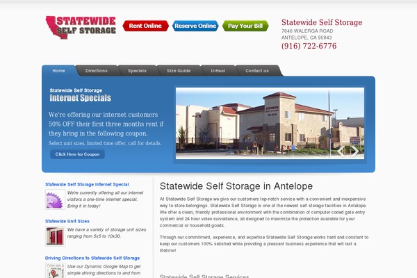 selfstorageantelope.com site used Statewide