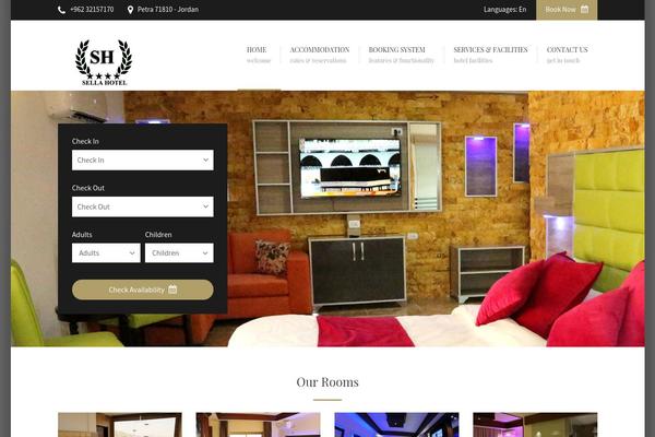 Site using Sohohotel-booking plugin